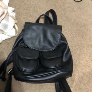 Black little backpack
